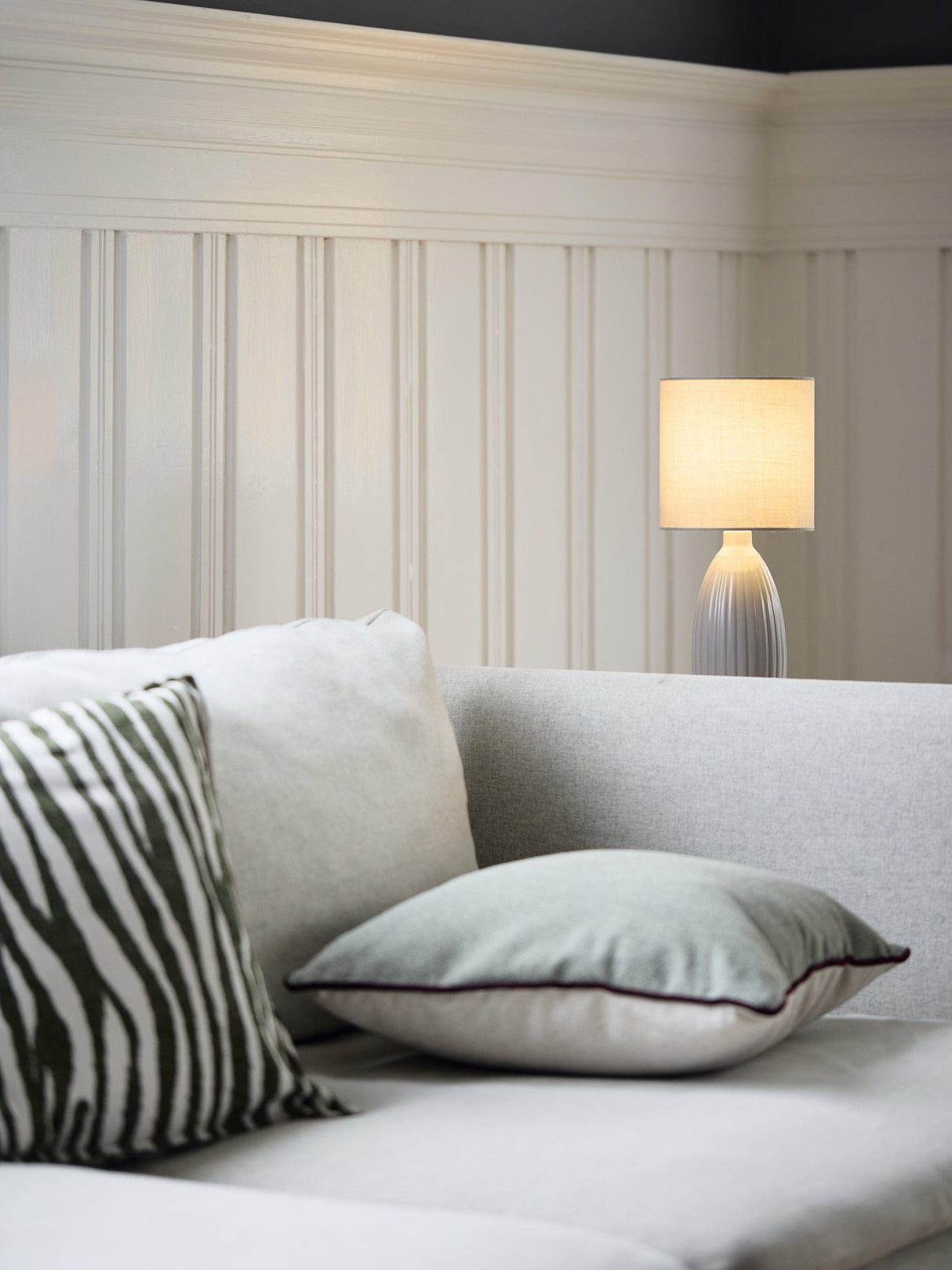 Uno bordslampa Grå 37cm