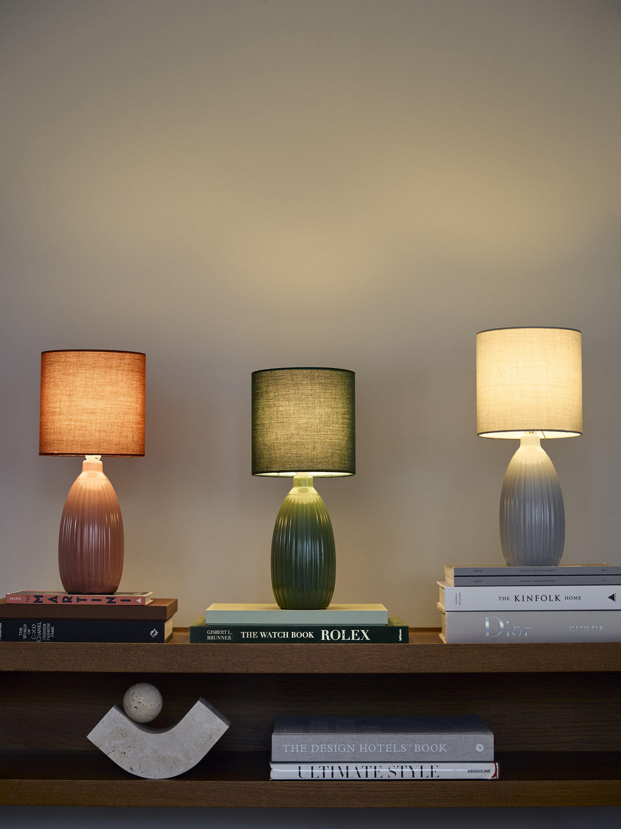 Uno bordslampa Roströd 37cm