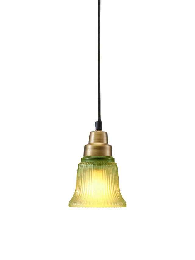 Emmi fönsterlampa Green/brass 12cm