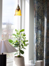 Emmi fönsterlampa Amber/brass 12cm
