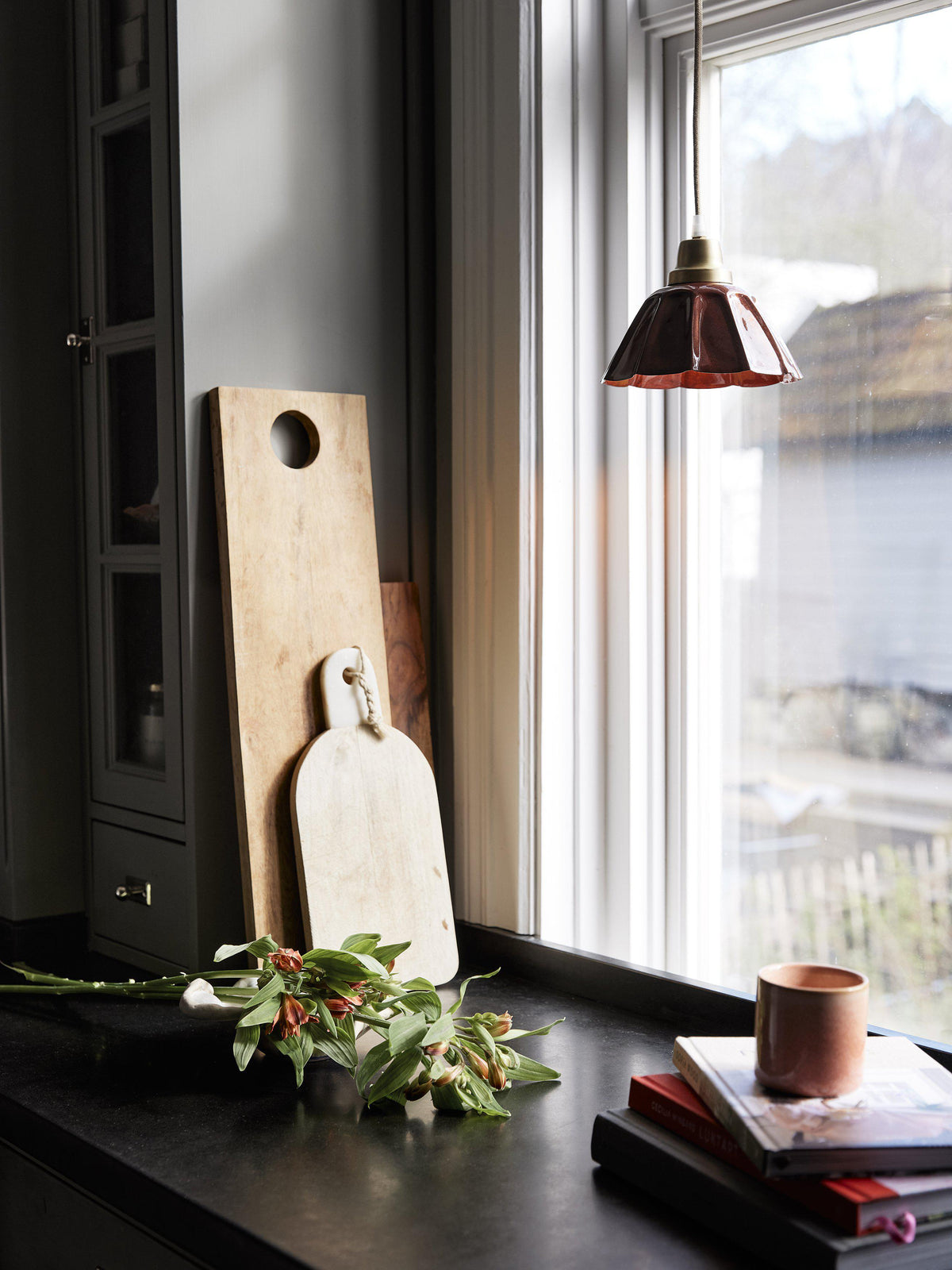 Ester Fönsterlampa – Terracotta 17 cm