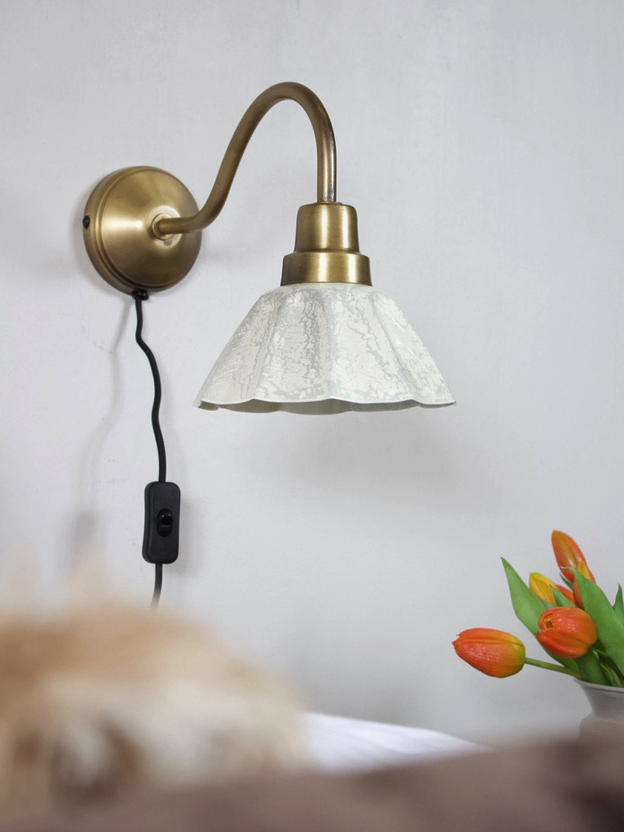 Ester vägglampa Offwhite 34cm