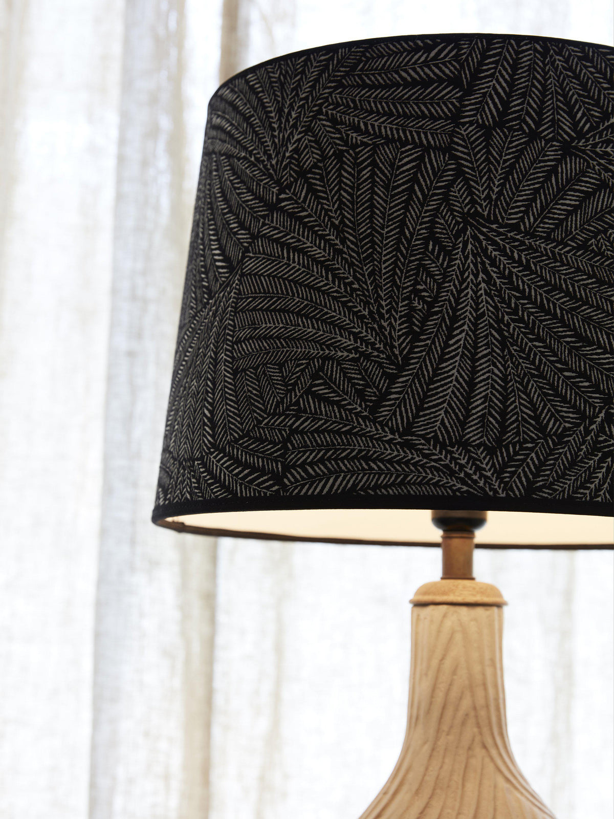 Sofia Lampskärm – Kyoto svart 40 cm