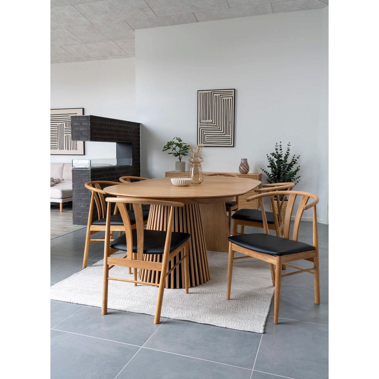 House Nordic, Vas – Glas, Brun Ø16 × H23 cm
