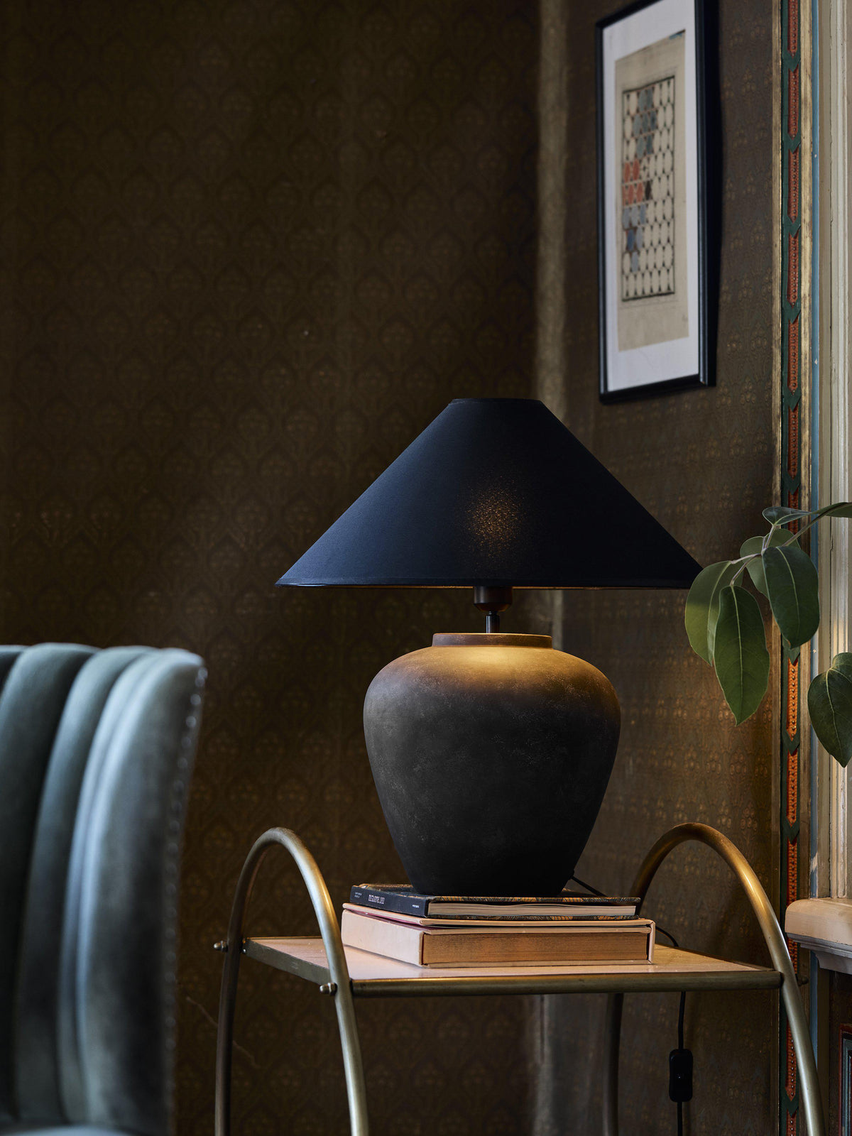 Lilly Lampfot – Antracit 37 cm