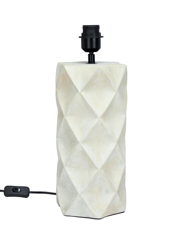 Hazel Lampfot – Beige 43 cm