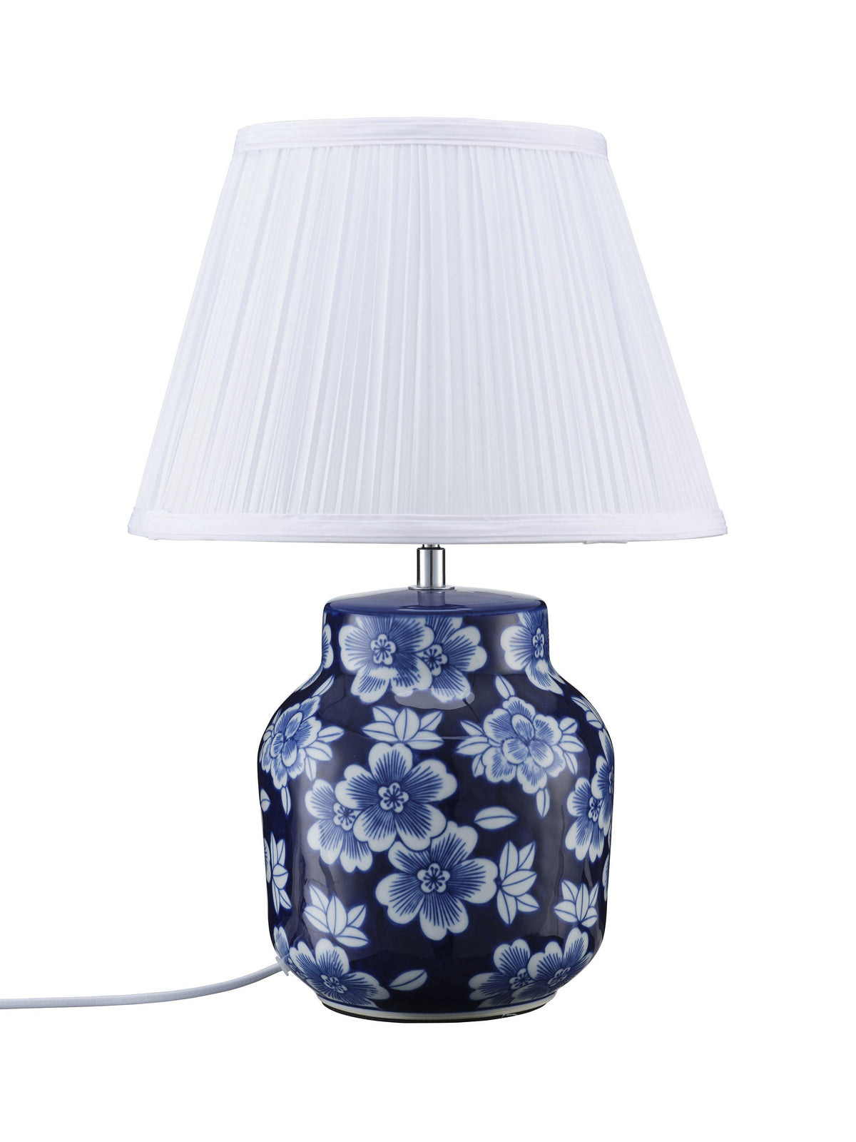 Fanny Bordslampa – Blå/vit 47 cm