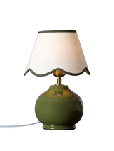 Nell bordslampa Mossa grön, 34cm