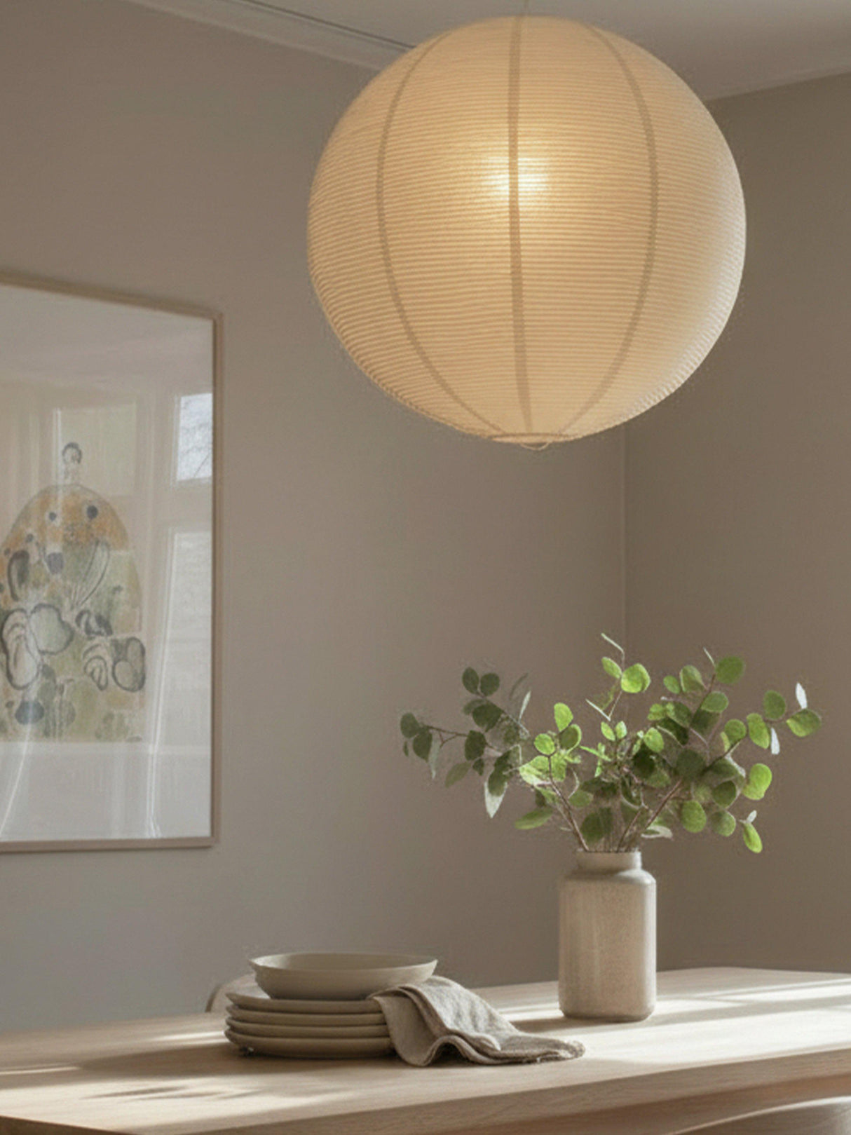 Haru takskärm Beige 50cm