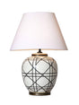 New York Bordslampa Svartvit 60cm