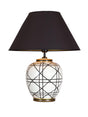 New York Bordslampa – Svartvit 63 cm