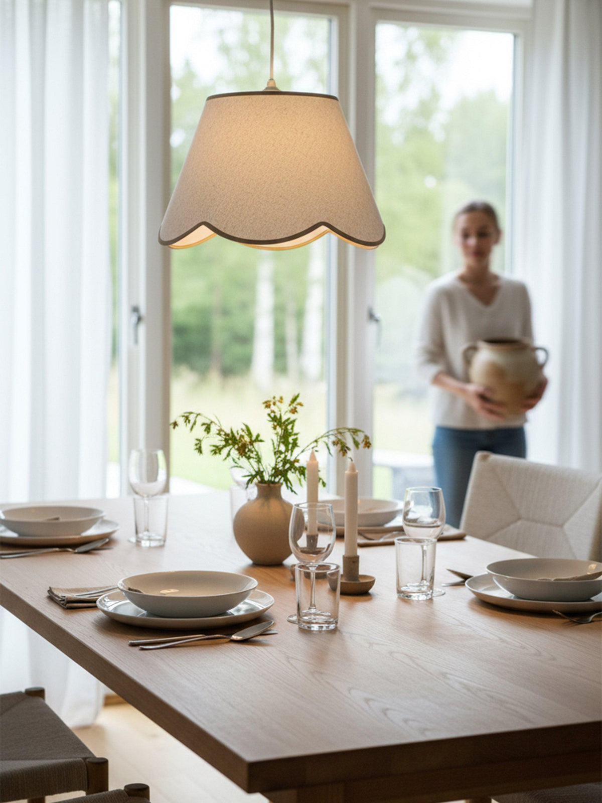 Nell Tak/Lampskärm – Beige 35 cm