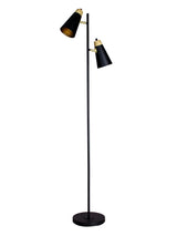 Wien Golvlampa – Svart 2-arm 157 cm
