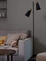 Wien Golvlampa – Svart 2-arm 157 cm