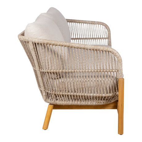 House Nordic, Terracina loungesoffa – akacia, beige, inklusive dyna