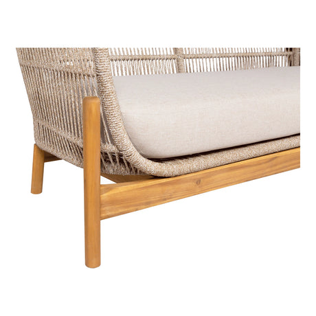 House Nordic, Terracina loungesoffa – akacia, beige, inklusive dyna