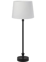 Liam Bordslampa – med vit skärm svart 59 cm