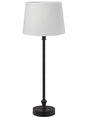Liam Bordslampa – med vit skärm svart 59 cm
