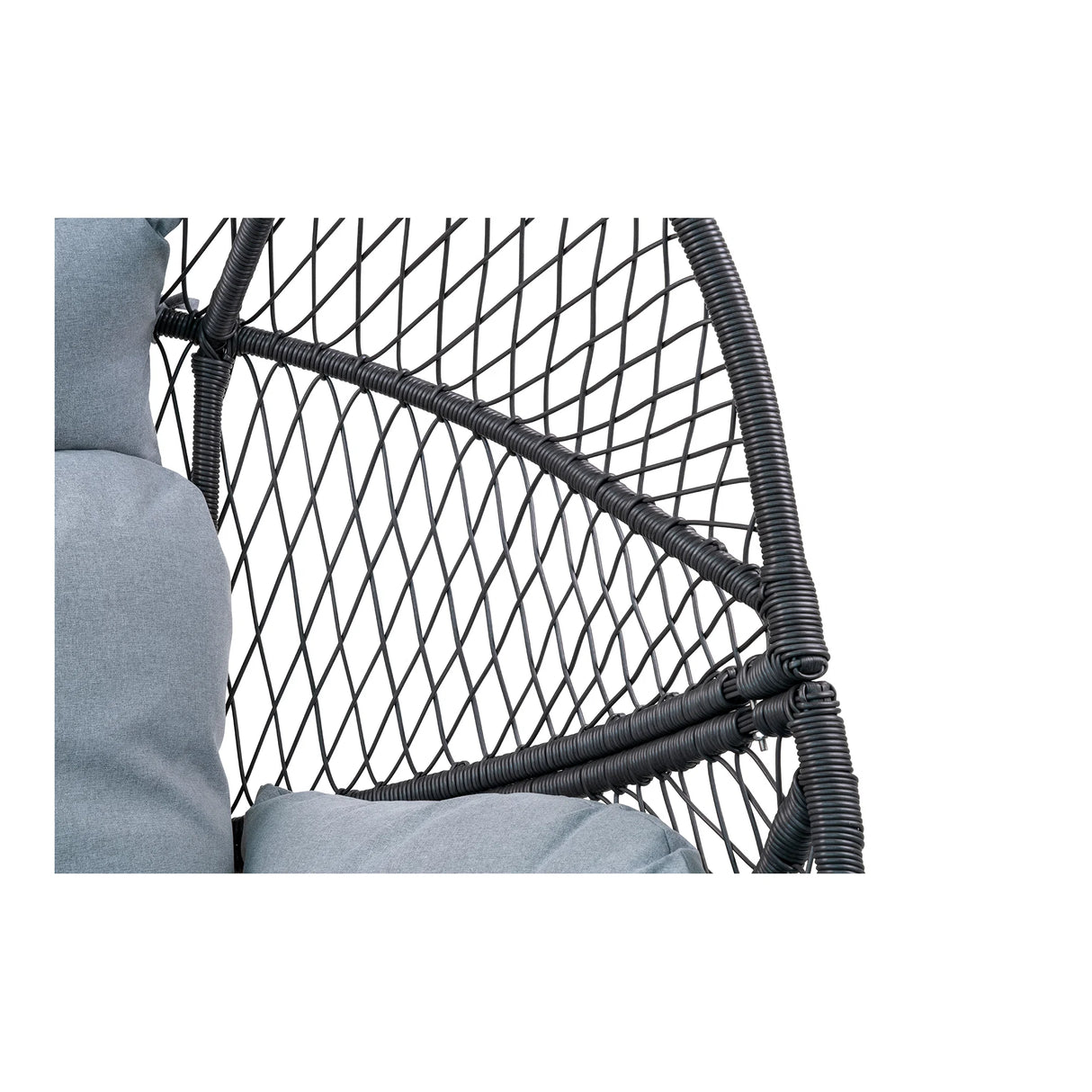 House Nordic, Rosario loungefåtölj – polyrattan, svart, inklusive dynor