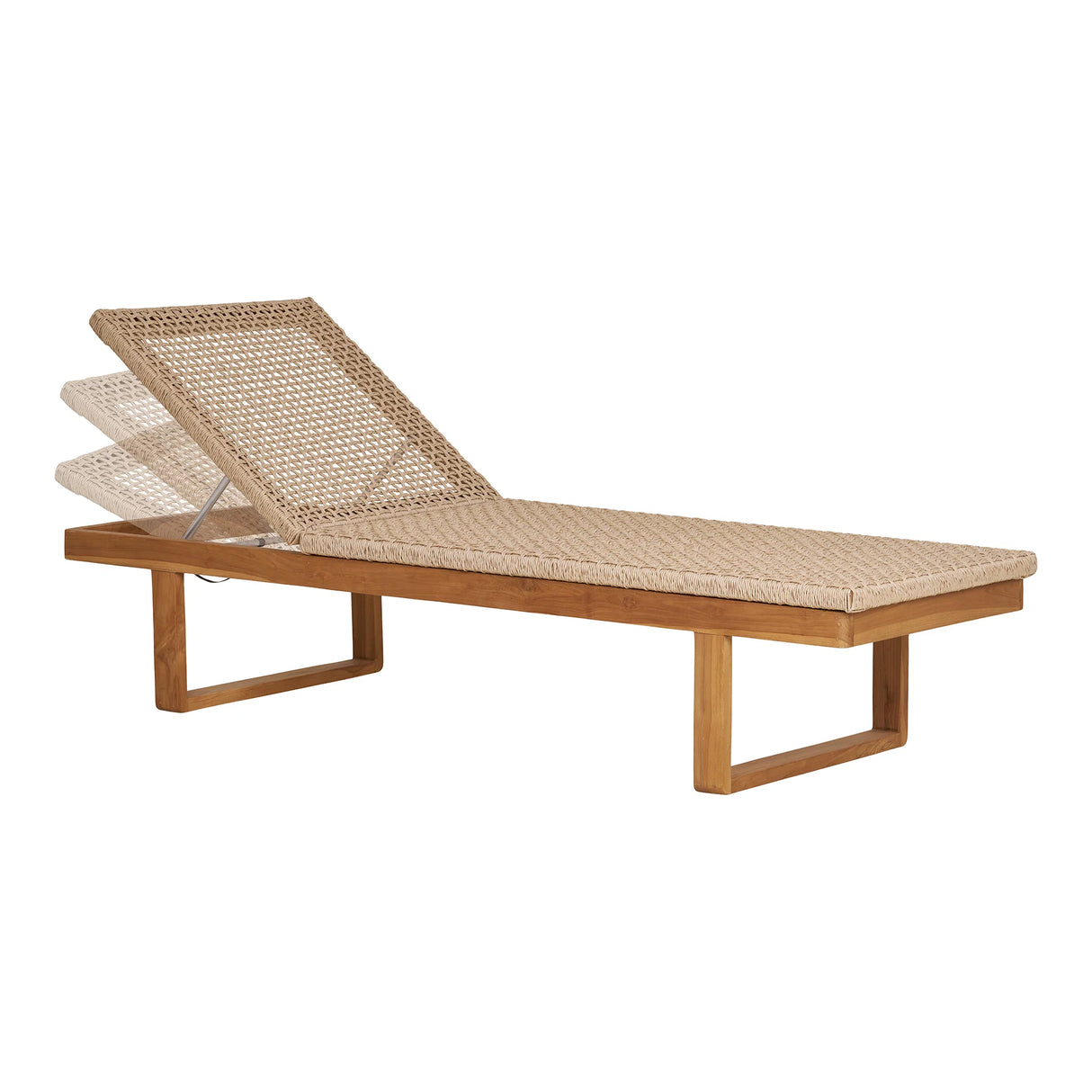House Nordic, Derby solsäng – teak/polyrattan, natur
