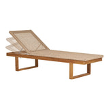 House Nordic, Derby solsäng – teak/polyrattan, natur