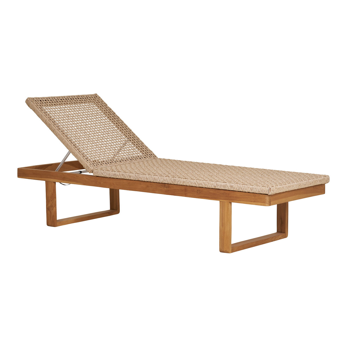 House Nordic, Derby solsäng – teak/polyrattan, natur