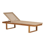 House Nordic, Derby solsäng – teak/polyrattan, natur