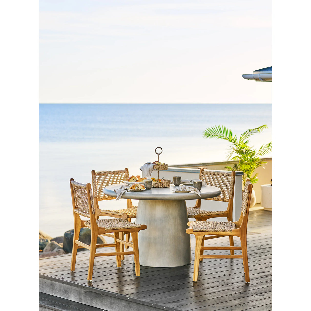 House Nordic, Bonnet matbord – fiberclay, grå, Ø120 × H75 cm