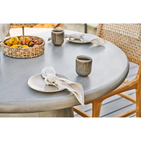 House Nordic, Bonnet matbord – fiberclay, grå, Ø120 × H75 cm
