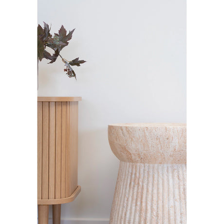 House Nordic, Bonn Sidobord Natur Ø37 cm