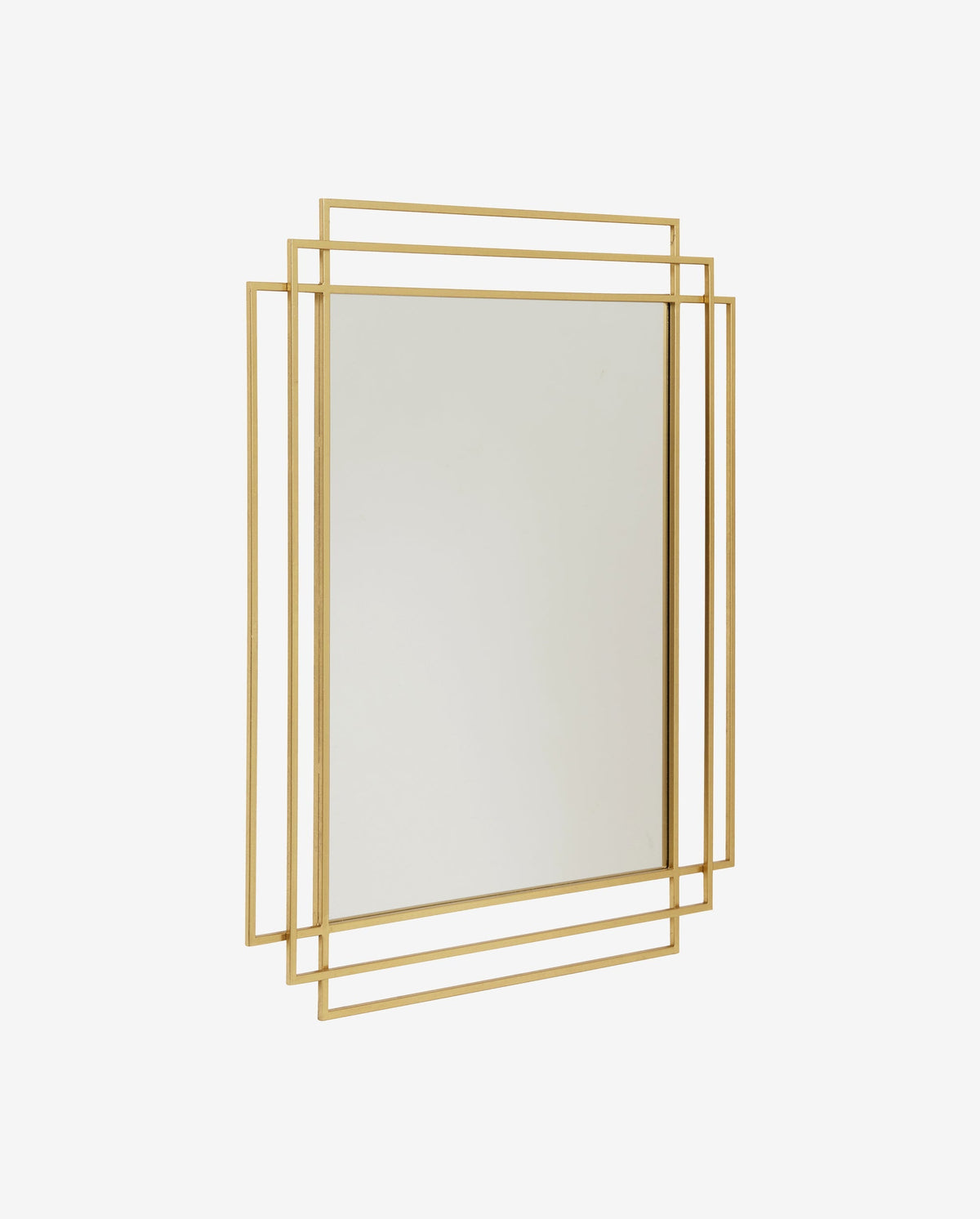 Nordal, SQUARE spegel 97×76 cm – mässingsfinish