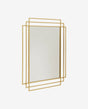Nordal, SQUARE spegel 97×76 cm – mässingsfinish