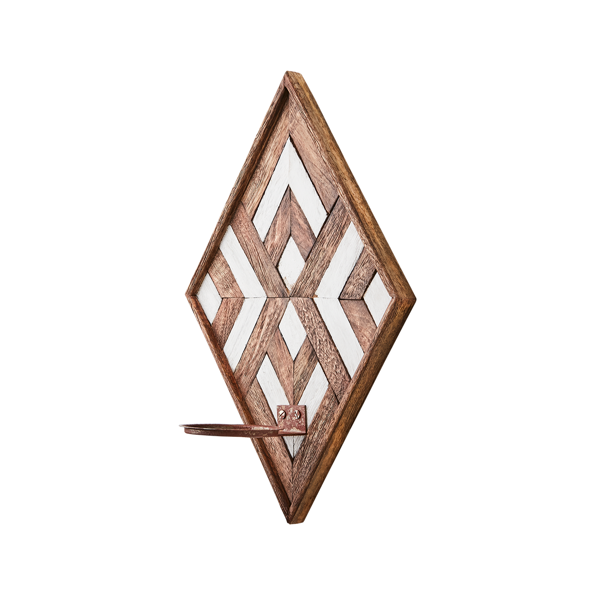 Affari of Sweden, VECTOR Väggljushållare, Brun/vit