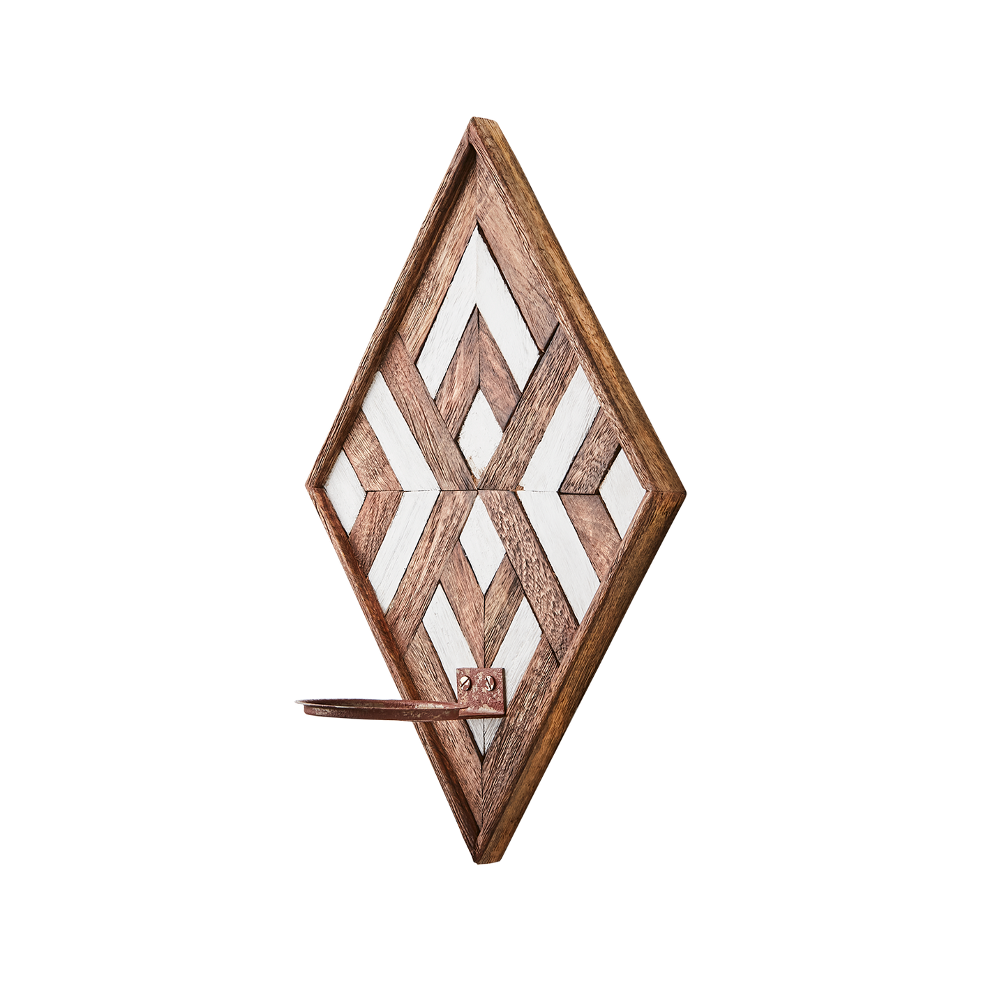 Affari of Sweden, VECTOR Väggljushållare, Brun/vit