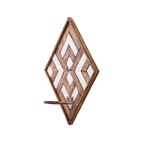 Affari of Sweden, VECTOR Väggljushållare, Brun/vit