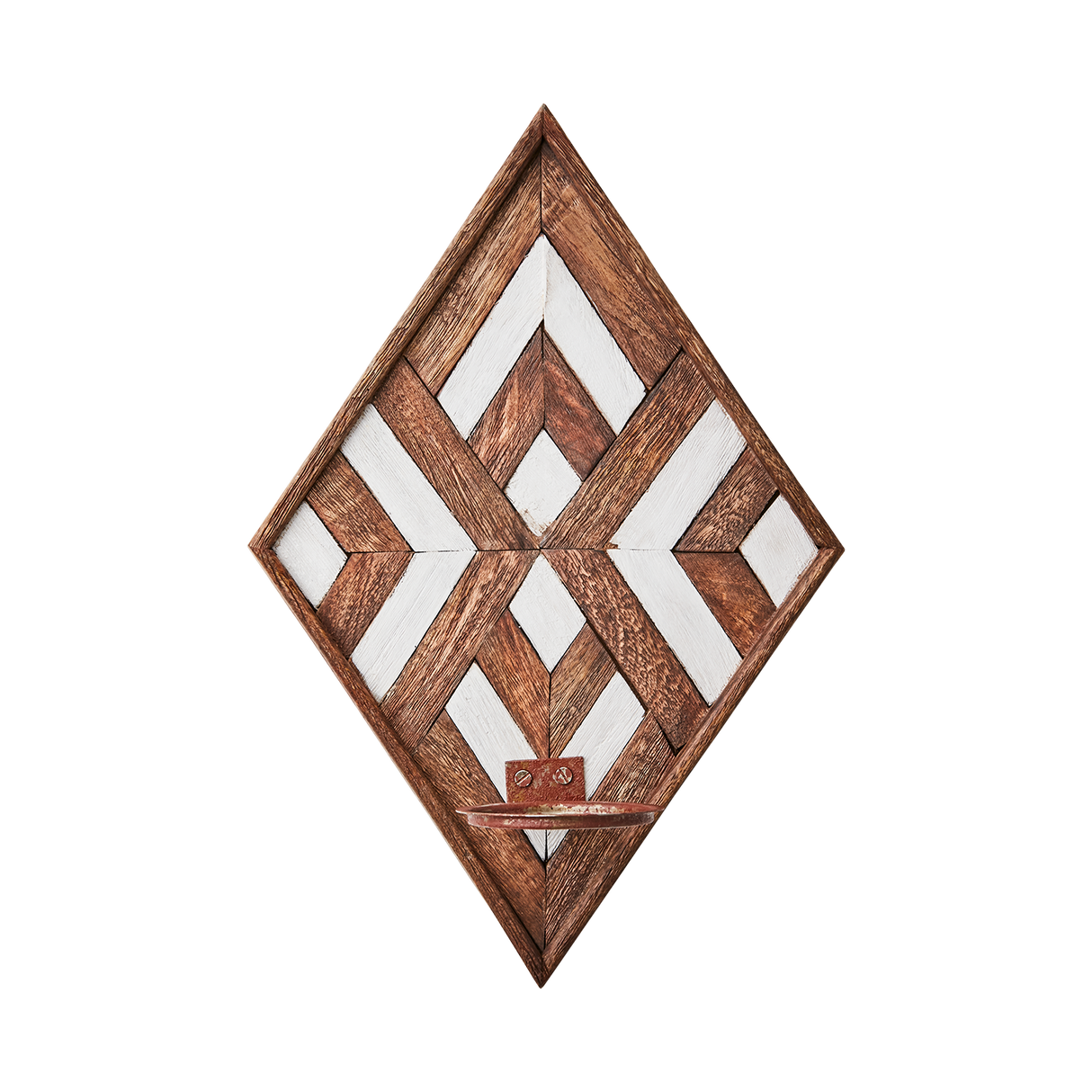 Affari of Sweden, VECTOR Väggljushållare, Brun/vit