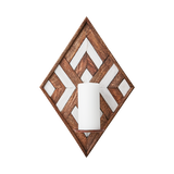 Affari of Sweden, VECTOR Väggljushållare, Brun/vit