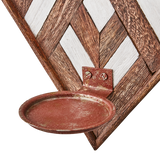 Affari of Sweden, VECTOR Väggljushållare, Brun/vit