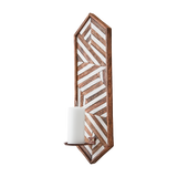 Affari of Sweden, VECTOR Väggljushållare, Brun/vit