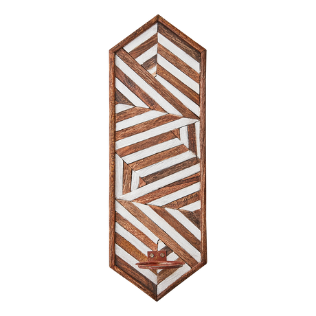 Affari of Sweden, VECTOR Väggljushållare, Brun/vit