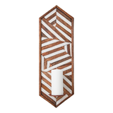 Affari of Sweden, VECTOR Väggljushållare, Brun/vit