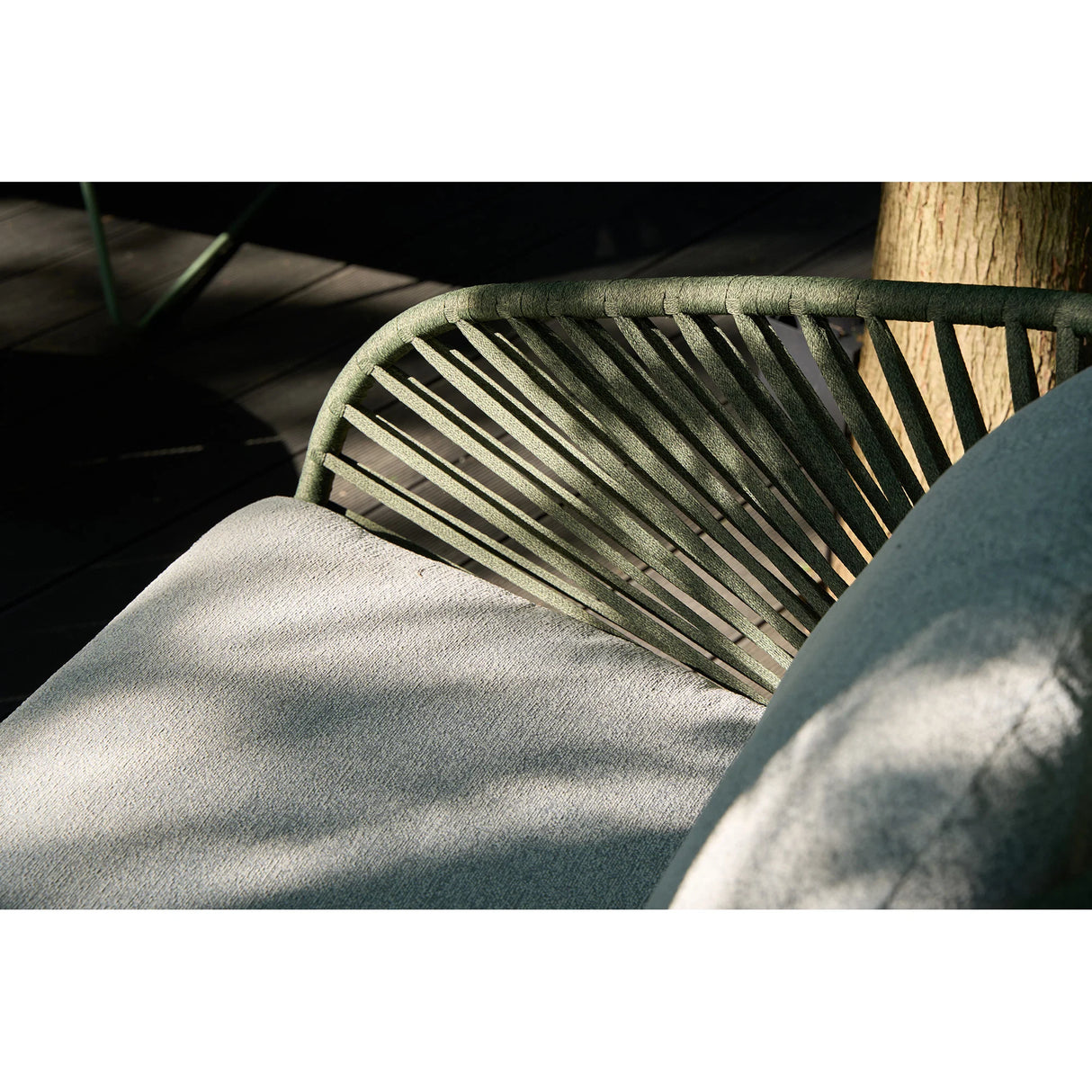 House Nordic, Novella loungeset – stål, grå/grön, inklusive dynor