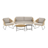 House Nordic, Novella Loungeset Beige/Sand med Dynor