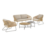 House Nordic, Novella Loungeset Beige/Sand med Dynor