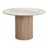 House Nordic, Matgrupp Athens & Cavi med 4 Stolar Sand / Natur / Vit 120 cm