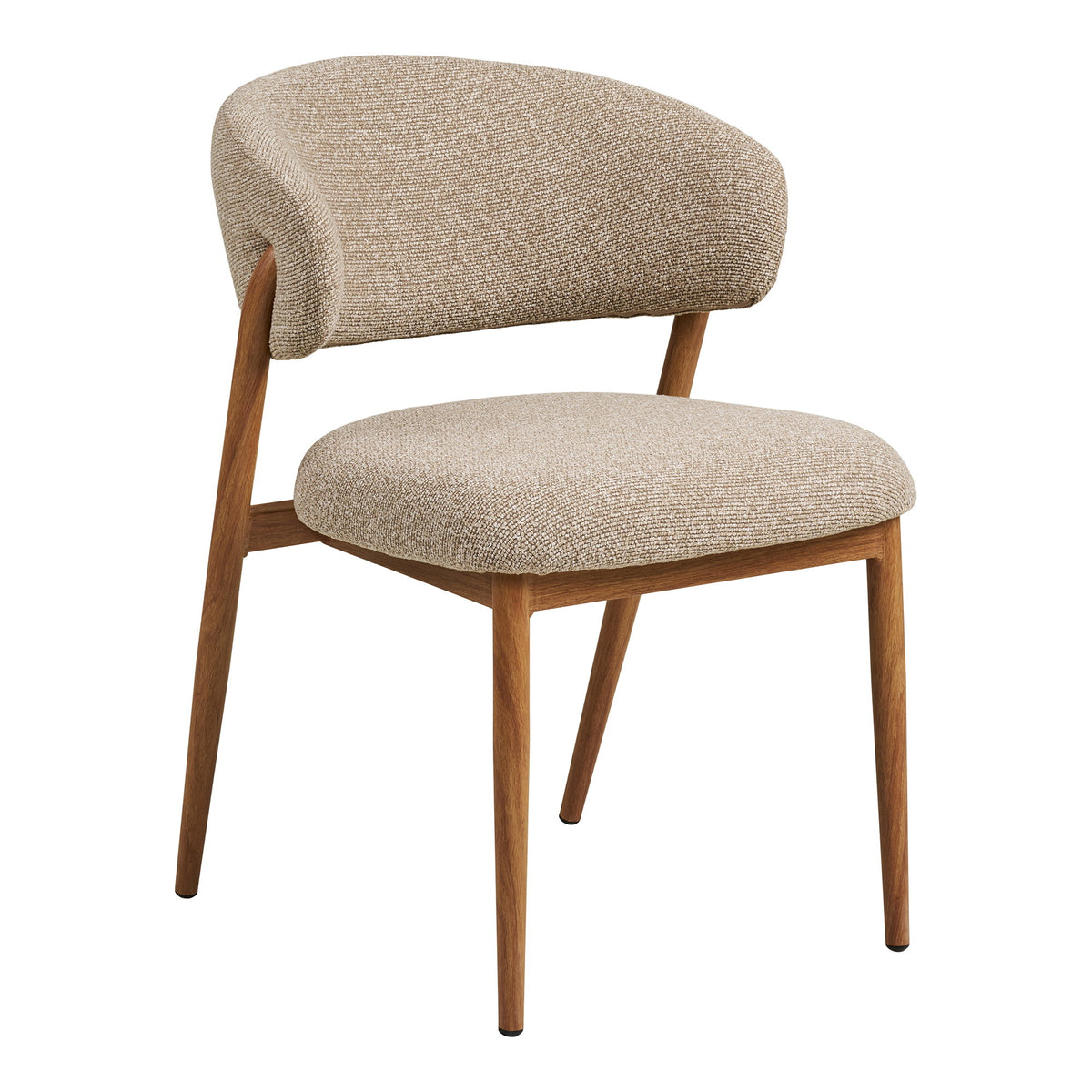 House Nordic, Matgrupp Athens & Cavi med 4 Stolar Sand / Natur / Vit 120 cm