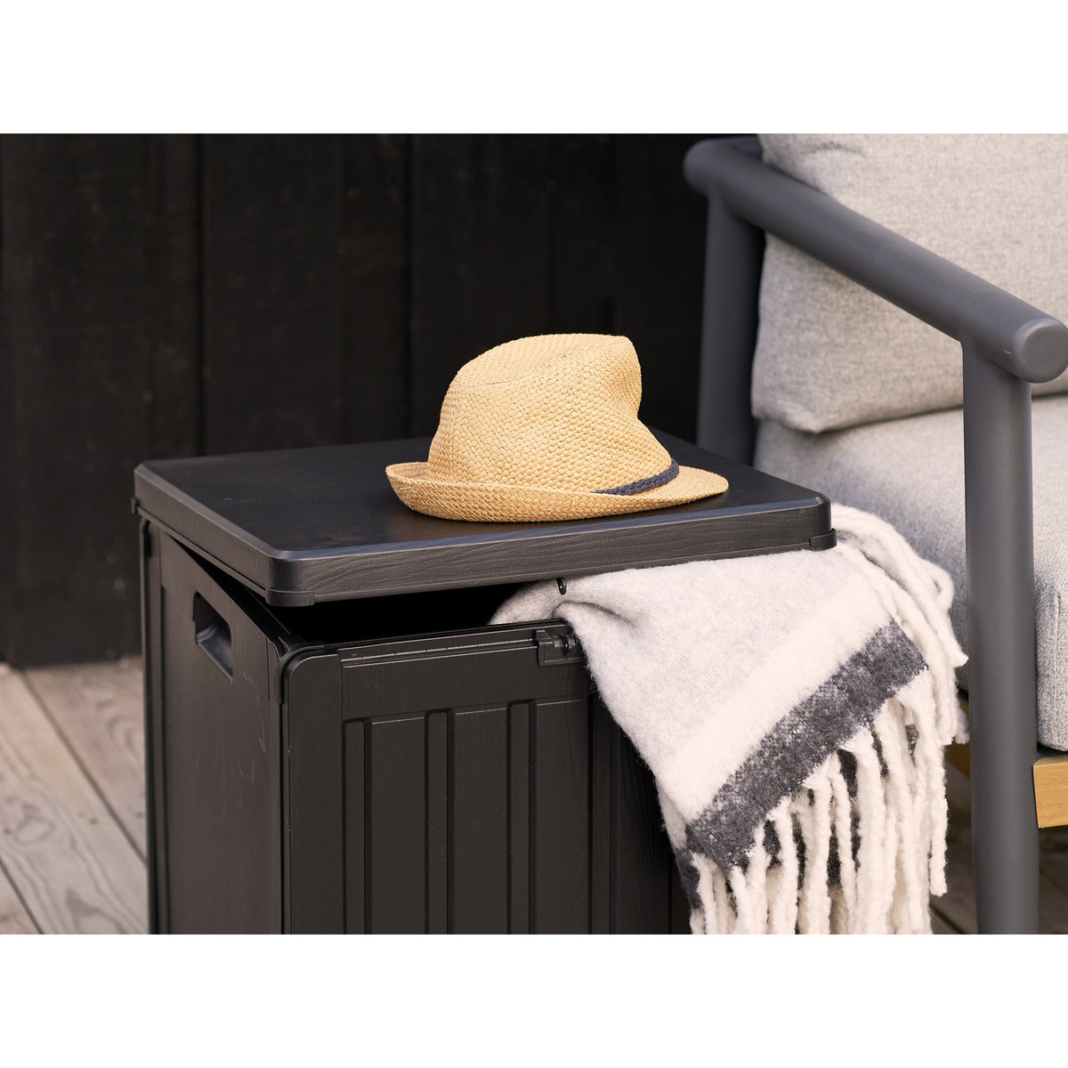 House Nordic, Sobra Dynbox Plast Svart 76 L