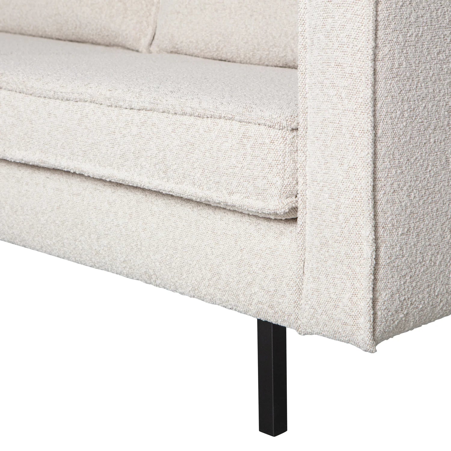 WOOOD, Rodeo 2,5-sitssoffa bouclé naturel