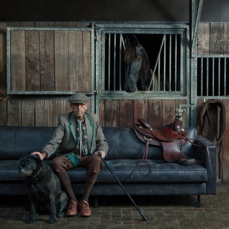 WOOOD, Rodeo Classic 3-sitssoffa ekoläder svart