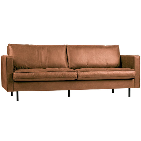 WOOOD, Rodeo Classic 2,5-sitssoffa ekoläder cognac